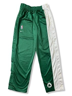 Vintage 90s/Y2K Nike Boston Celtics Tear Away Basketball Warmup Pants